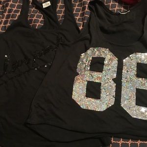 LOT of two PINK tank tops